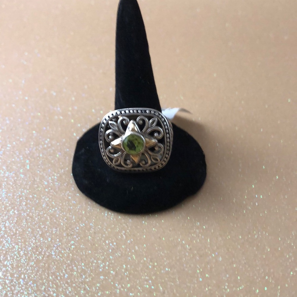 New Sterling Silver 18K Ring